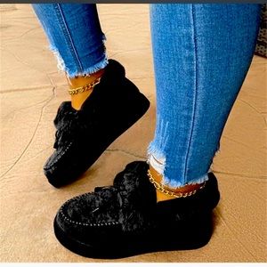 Women’s Snow Faux Fur Platform